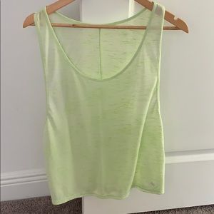 Alo Yoga Neon Green Heathered Muscle Tank